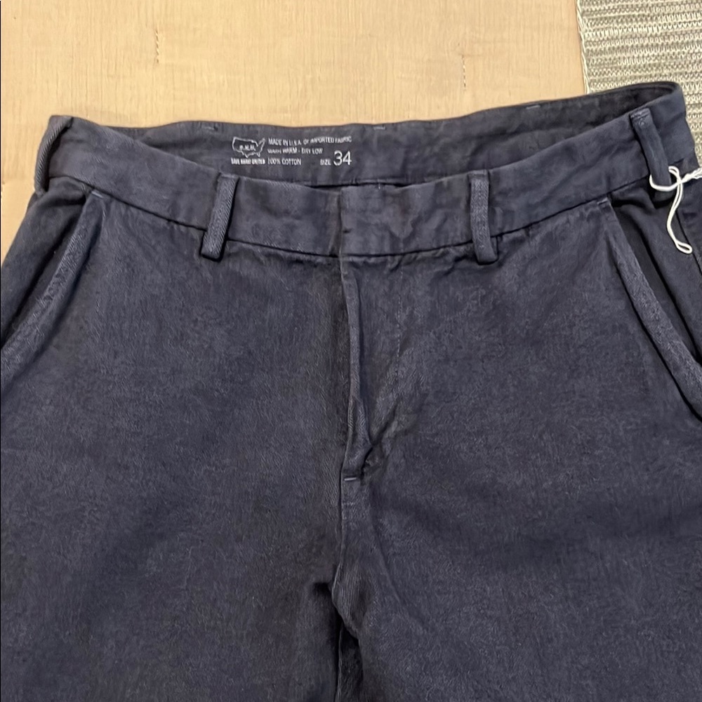 Save Khaki Men's Navy Cotton Trousers
